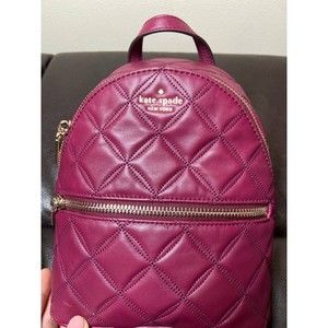 NWT Kate Spade Burgundy Natalia Mini Convertible Leather Backpack